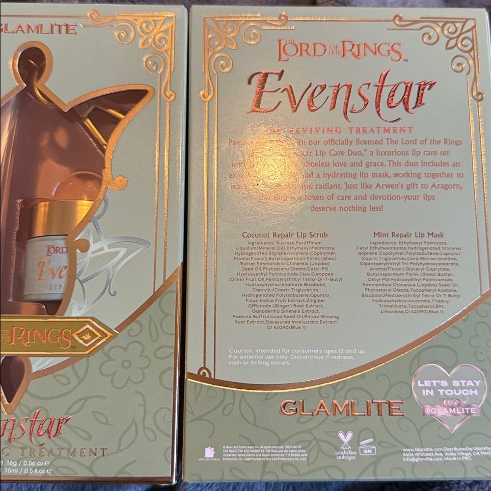 The Glamlite x Lord of The Rings Evenstar Lip Care Duo - Picture 3 of 3